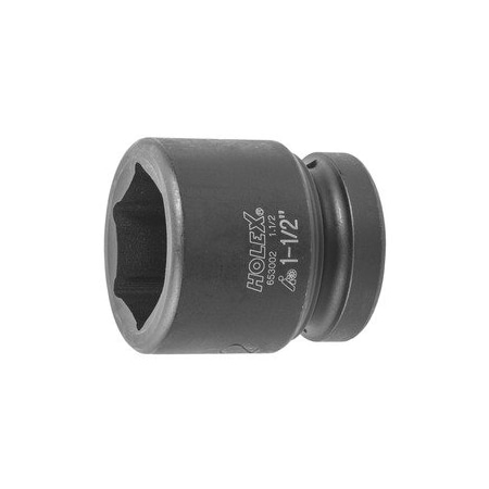 Holex Impact Socket, 1 inch Drive, 6 pt, 1-1/2 inch 653002 1.1/2